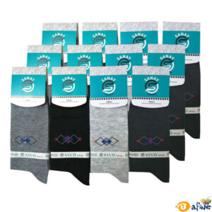 قیمت-و-خرید-جوراب-مردانه-ساقدار-سانای-مدل-لوزی