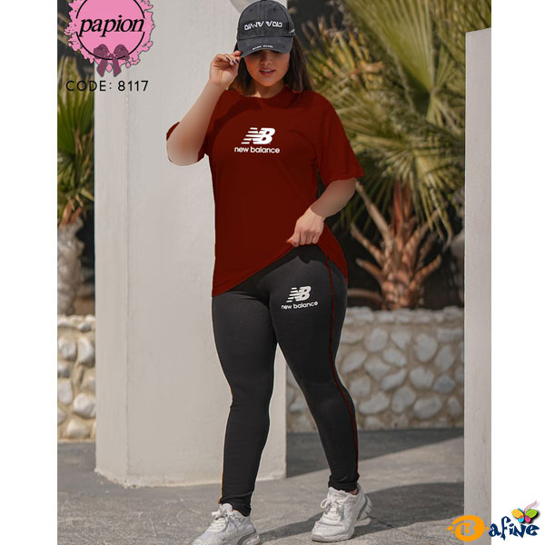 قیمت-و-خرید-ست-تیشرت-شلوار-زنانه-نیو-بالانس