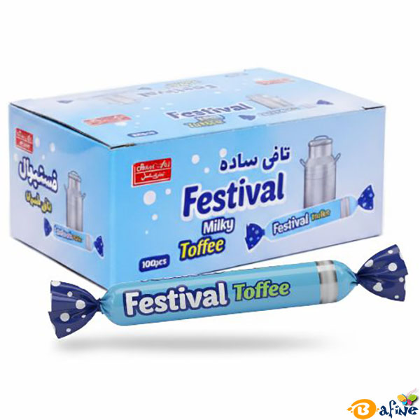 قیمت-و-خرید-تافی-مدادی-فستیوال-شیرین-عسل-طعم-شیر-بسته-100-عددی