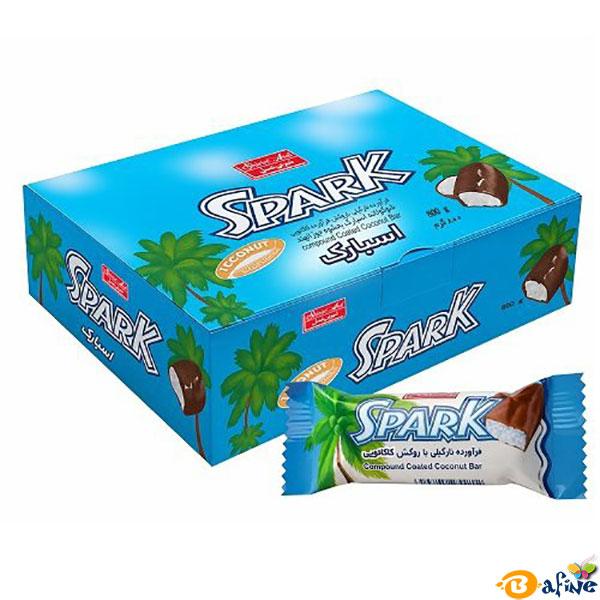 قیمت-و-خرید-شکلات-نارگیلی-اسپارک-شیرین-عسل-با-روکش-کاکائویی