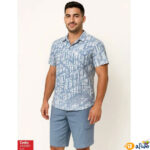 قیمت-و-خرید-پیراهن-و-شلوارک-مردانه-کتان-کد-p07