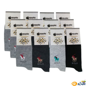 جوراب-مردانه-ساقدار-مدل-پولو-بسته-12-عددی