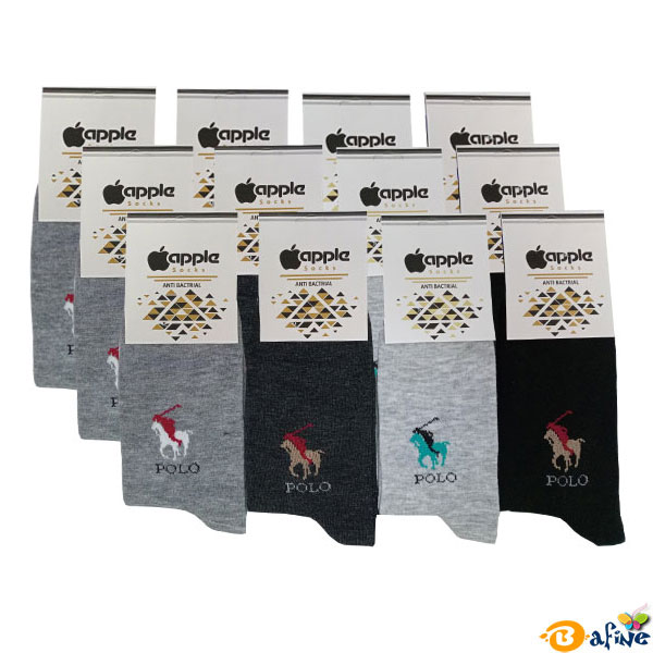 جوراب-مردانه-ساقدار-مدل-پولو-بسته-12-عددی