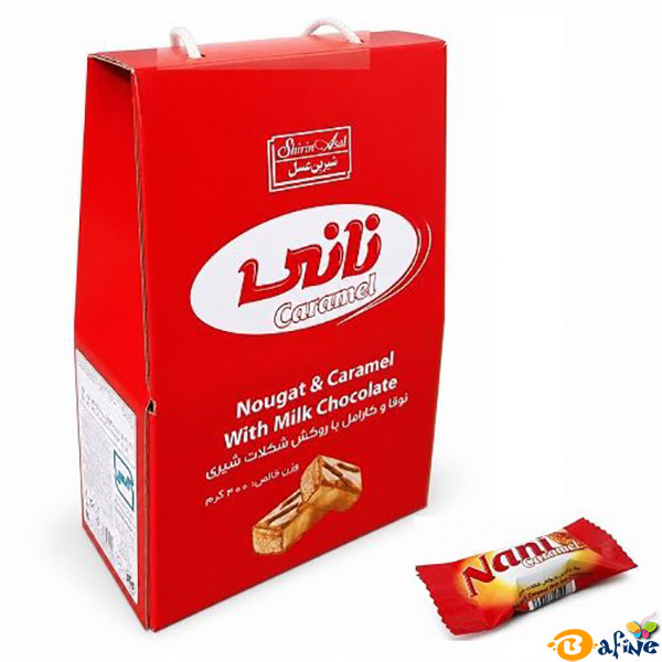 قیمت-و-خرید-شکلات-مغزدار-نانی-شیرین-عسل-بسته-400-گرمی